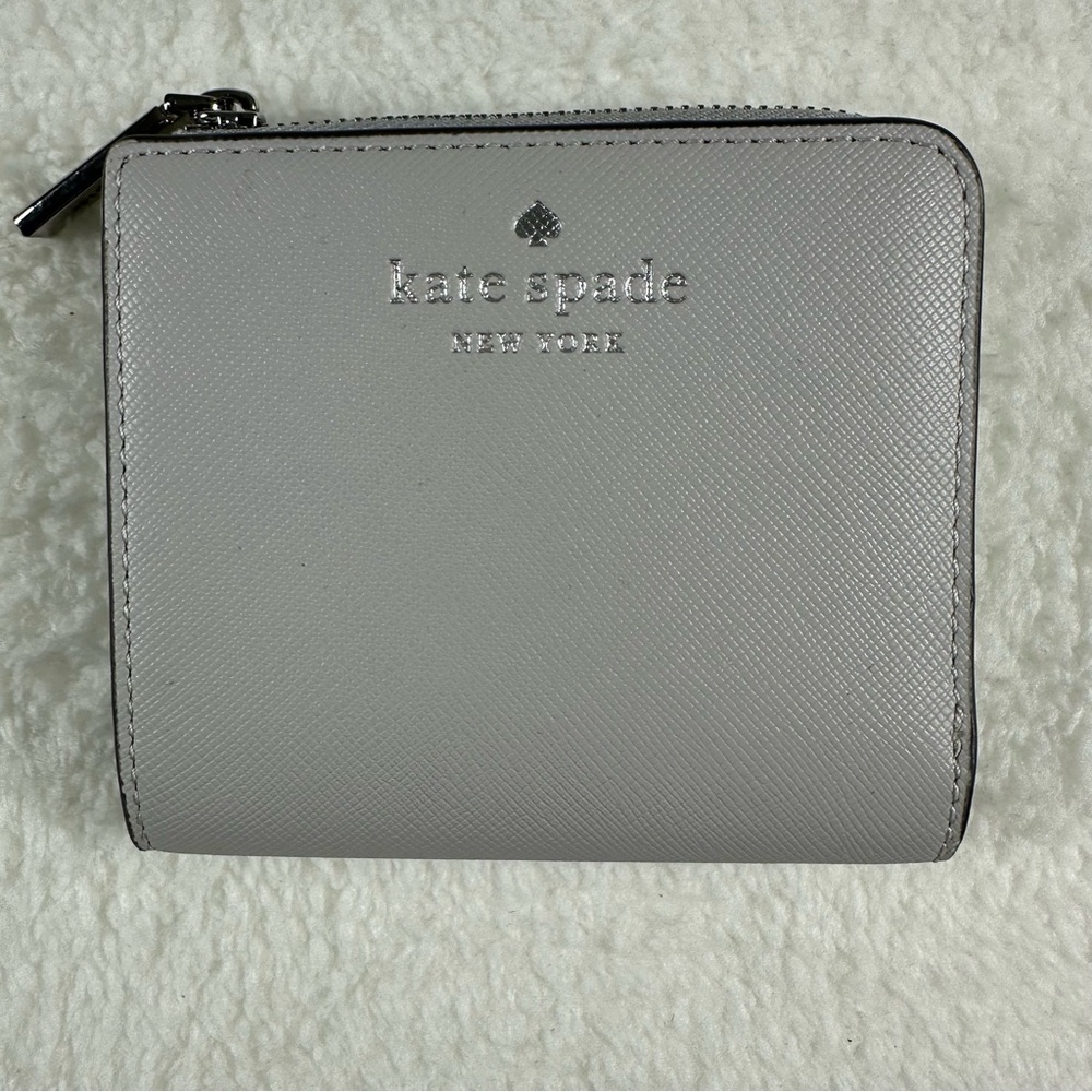 Kate Spade Cameron Bifold Wallet Gray New